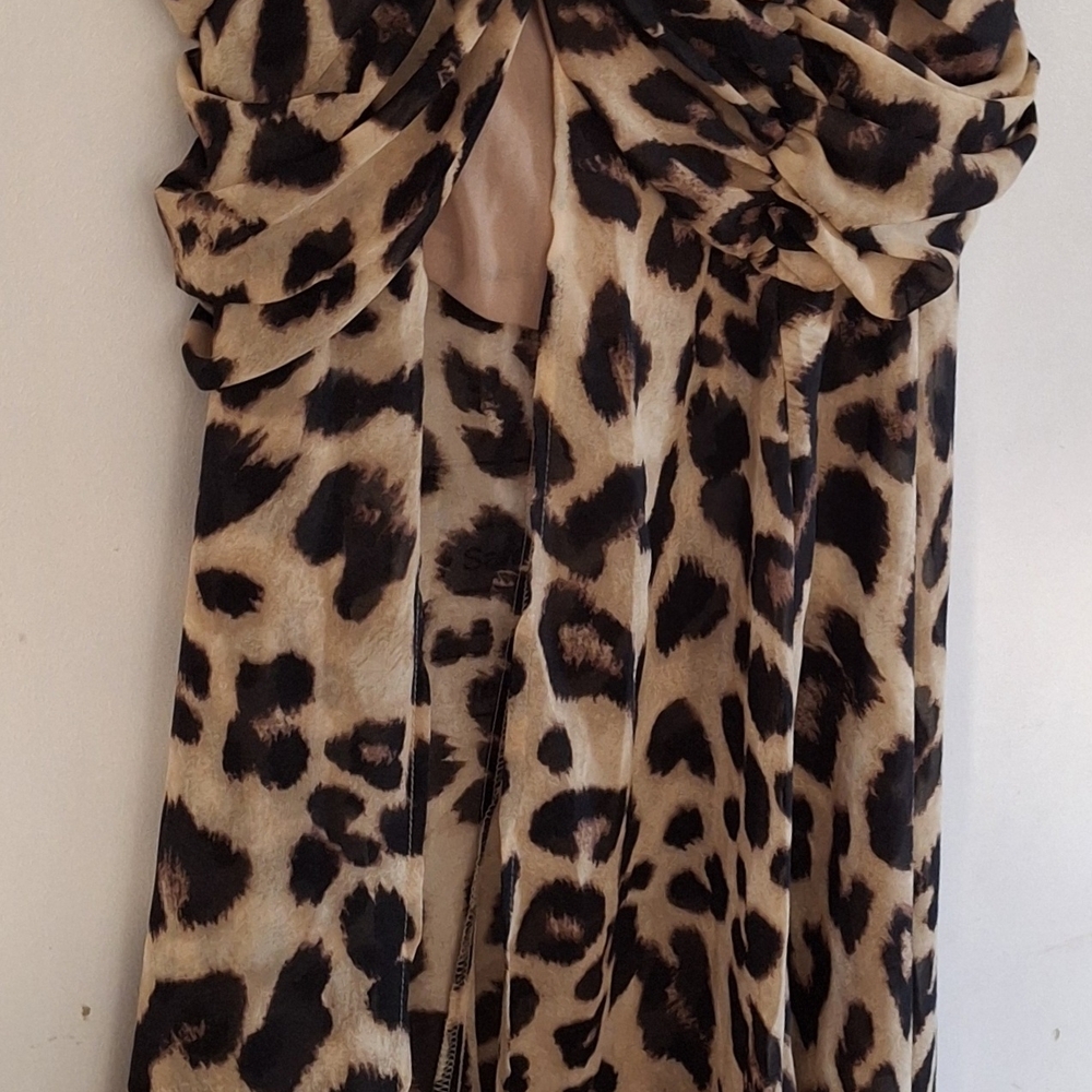Runaway The Label Acadia Leopard Maxi Skirt and Top Set New without tags Size XS - Picture 6 of 7